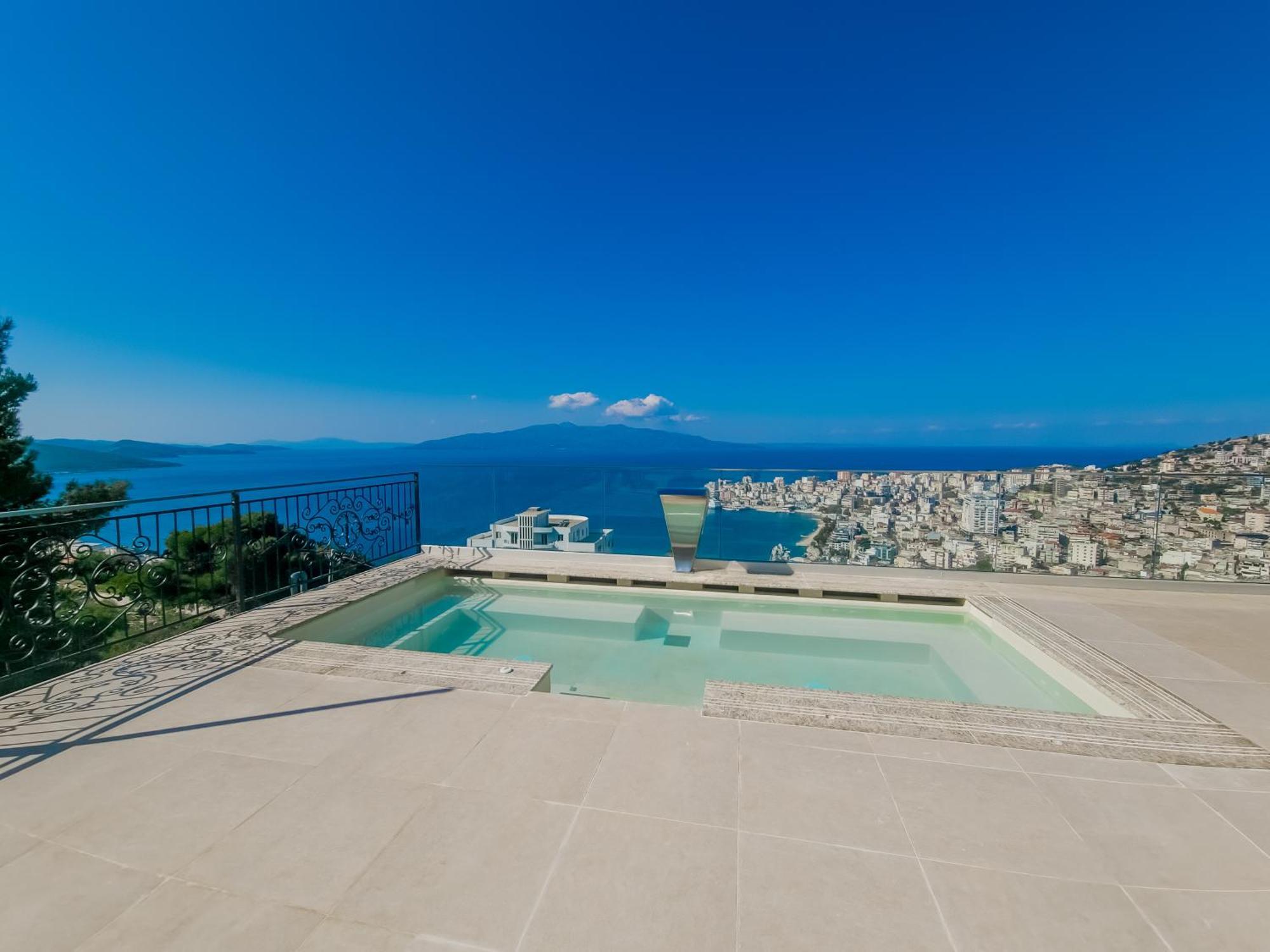 Sunset Shoreline Saranda - Sea View - Free Private Parking - Pool Exterior foto