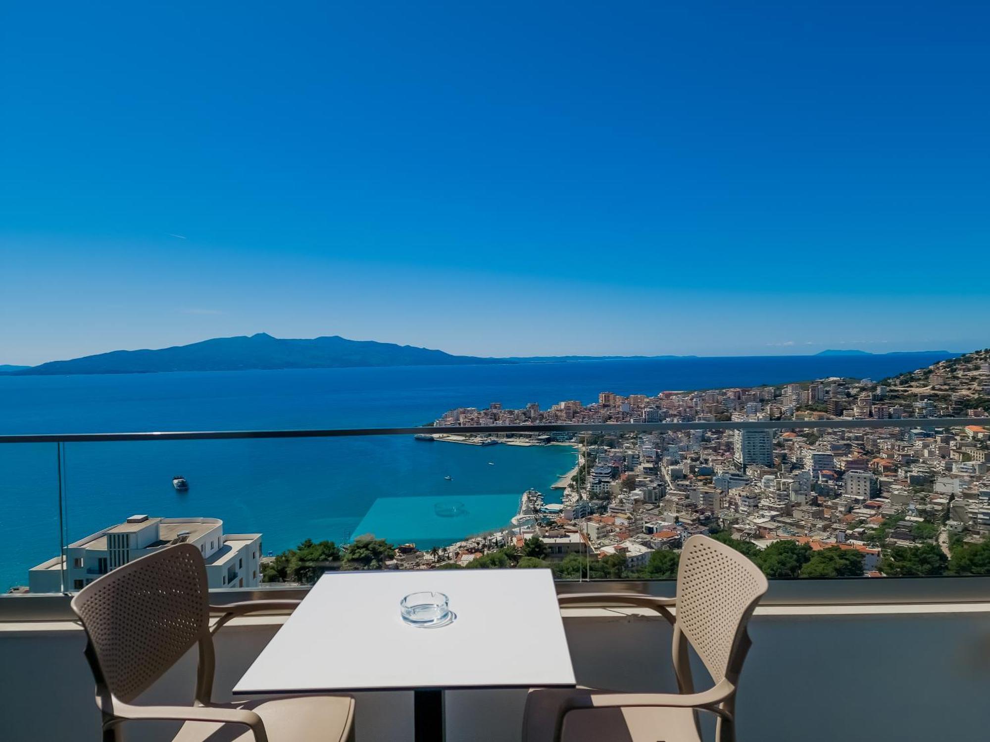 Sunset Shoreline Saranda - Sea View - Free Private Parking - Pool Exterior foto