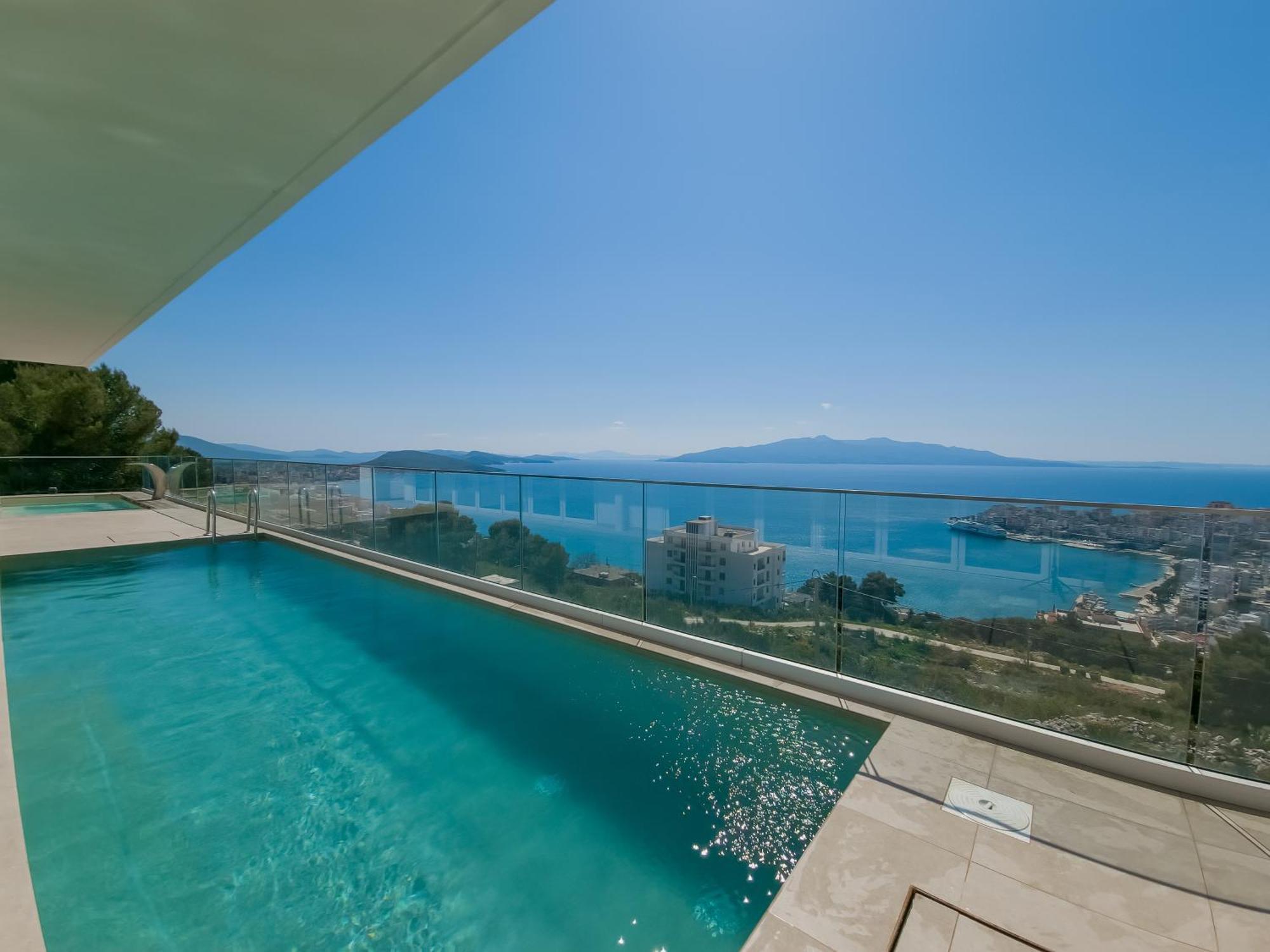 Sunset Shoreline Saranda - Sea View - Free Private Parking - Pool Exterior foto