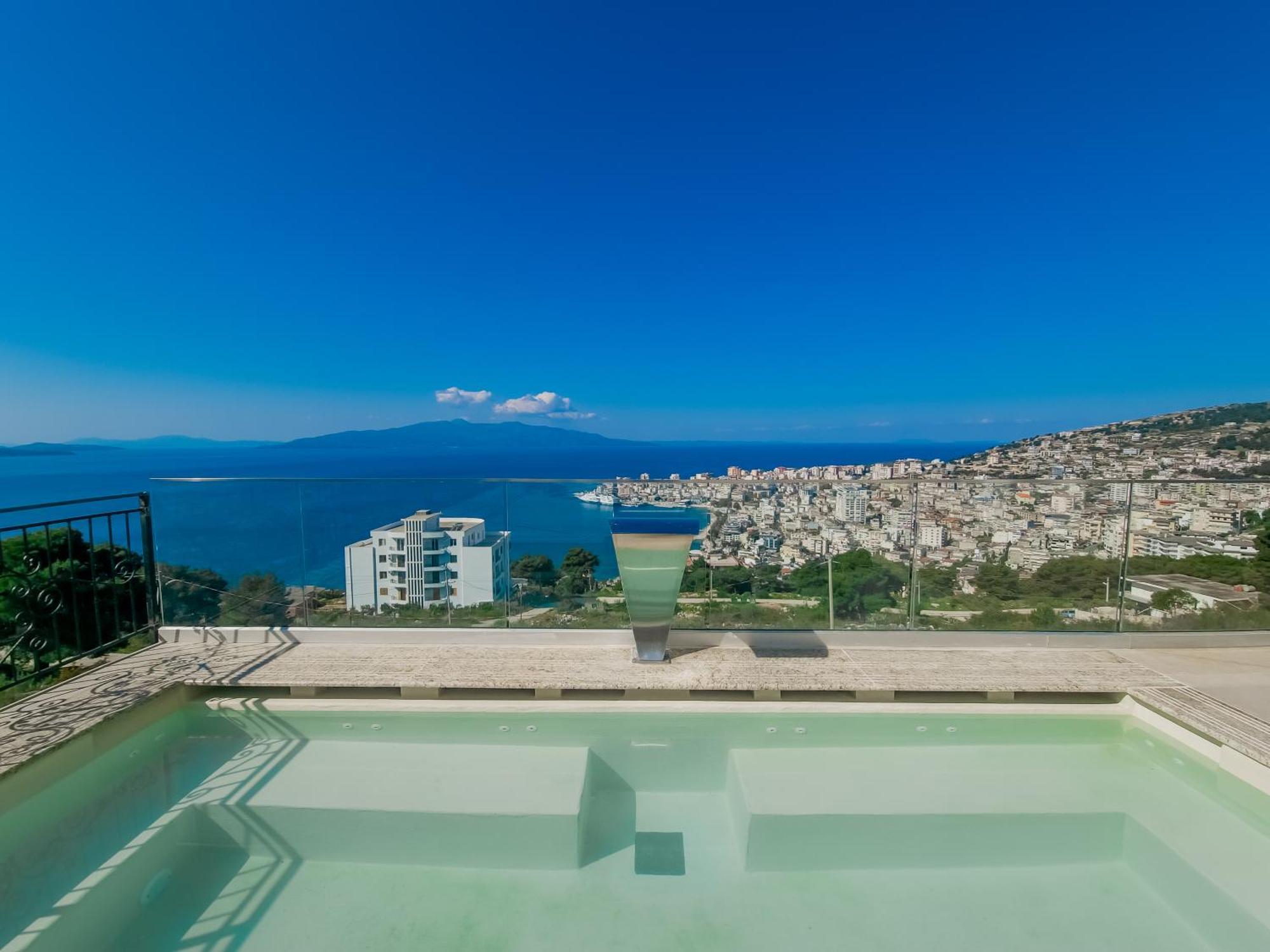 Sunset Shoreline Saranda - Sea View - Free Private Parking - Pool Exterior foto
