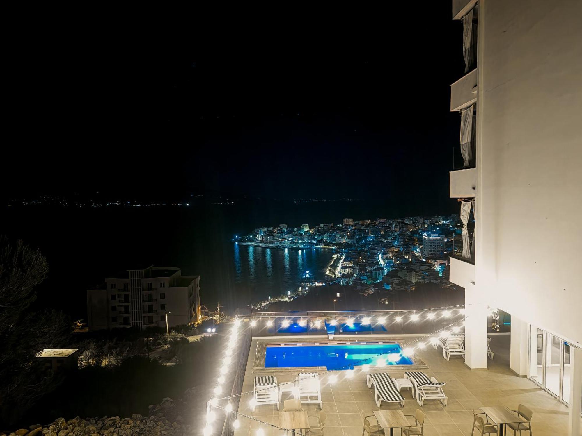 Sunset Shoreline Saranda - Sea View - Free Private Parking - Pool Exterior foto
